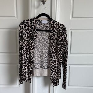 Old Navy Leopard Print Cardigan